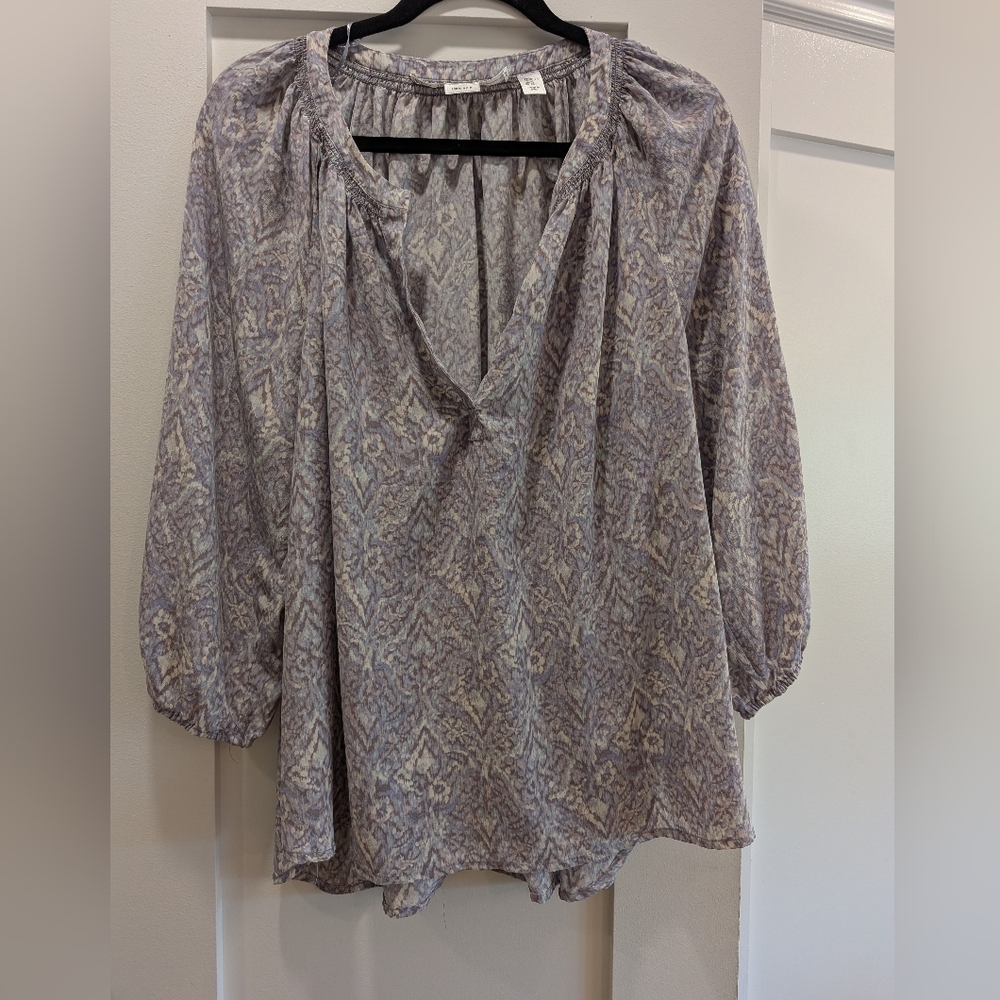 100% Silk Tunic By Max Studio,XL.